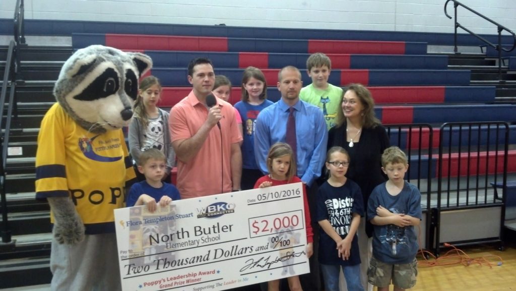 Flora and Poppy award North Butler Elementary