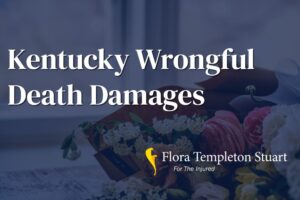 Graphic illustrating the wrongful death of a loved one in Kentucky state