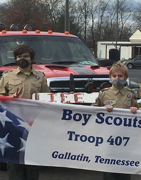 Boy Scouts Xmas Parade
