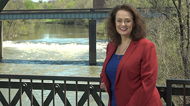 image of personal injury lawyer flora stuart by the river