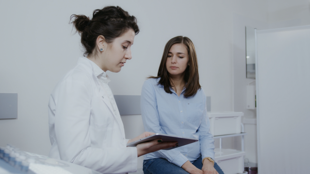 doctor with patient