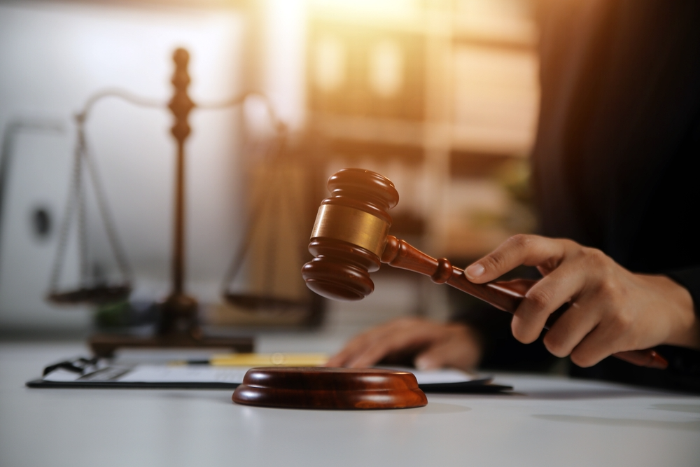 Kentucky attorney with legal gavel