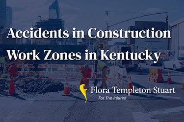 Image of an accident in construction work zones in Kentucky