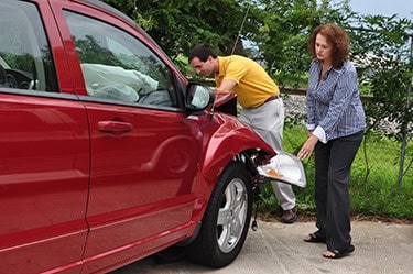 Flora with a car accident client