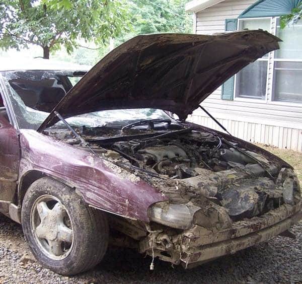 Photo of car involved in fatal accident