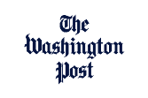 The Washington Post logo displayed in blackletter font on a light gray background.