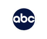 The image shows the lowercase letters "abc" in white, centered within a solid dark blue circle on a light gray background.